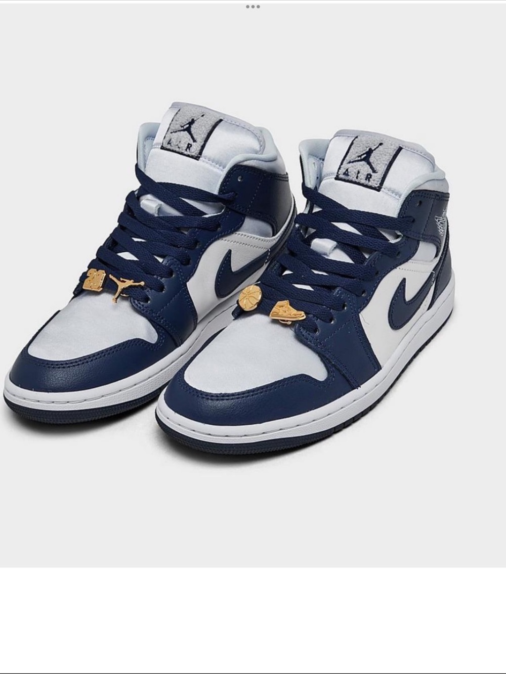 Nike Air Jordan 1 Mid - Navy and White